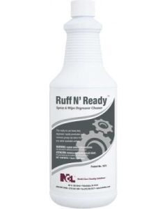 NCL-1071-36 RUFF N' READY SPRAY & WIPE CLNR 12/1QT/CS