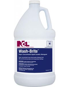 NCL-1155-21 NCL WASH-BRITE MACHINE WAREWASHING SUPER CONCENTRATE LIQUID LAUNDRY DETERGENT, 5GAL, EA