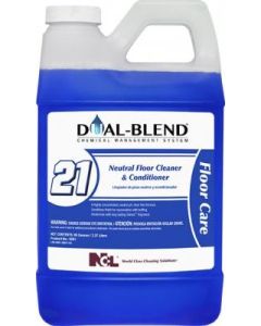 NCL-5091 DUAL BLEND #21 NEUTRAL FLOOR CLEANER & CONDITIONER 80OZ EA