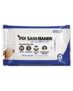 NICP71520 NICE-PAK PRODUCTS PDI SANI-HANDS INSTANT HAND WIPES, 8x5 1000/CS