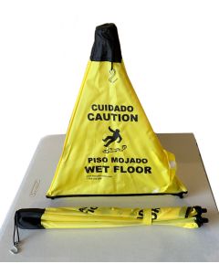 NPC-PC111-YELLOW NOVUS 18" TRIPOD WET FLOOR CONE W/ STRAP, EA