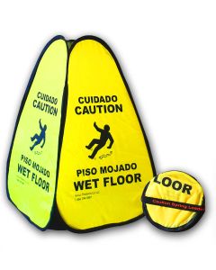 NPC-PC16WF-YELLOW NOVUS 16" YELLOW POCKET WET FLOOR CONE ,EA