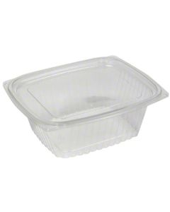 PA-YCI8-6032 PACTIV SHOWCASE 2 PIECE DELI CONTAINER, 32OZ, 7.5"X6.5"X2.25", CLEAR, HIGH IMPACT POLY, 200/CS
