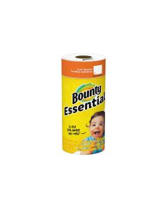 PG-14019 BOUNTY ESSENTIALS SELECT-A-SIZE KITCHEN ROLL PAPER TOWELS, 2-PLY, WHITE, 108 SHEETS/ROLL, 2/PACK, 8 PACKS/CARTON