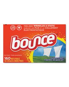 PG-80168 BOUNCE DRYER SHEETS, FRESH SCENT 160CT/BX 6/CS