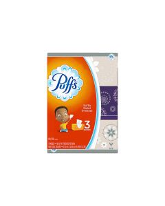 PG-87615 P&G PUFFS BASIC TISSUE 8.4"X8.2" FLAT BOX 180/CT, 3/CS