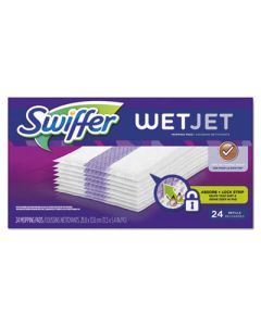 PGC08443CT P&G WETJET SYSTEM REFILL CLOTHS 11.3"x5.4", WHITE, 24/BOX, 4/CS