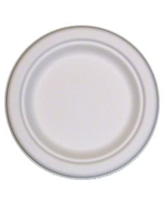 PL-PL-06 PLATE FIBER 6" WHT PW COMPOSTABLE 1000/CS