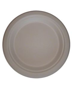 PL-PL-09 PLATE FIBER 9" WHT PW COMPOSTABLE 500/CS