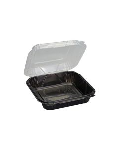 GEN-PV200 LARGE CONTAINER 9.50 X 9.13 X 2.78 BLACK/CLEAR TOP 150/CS