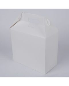 QP-3614 SQP 3614, FOOD CONTAINER, XLARGE, WHITE, BARN STYLE, 9 1/2" X 5" X 8", 125/CS
