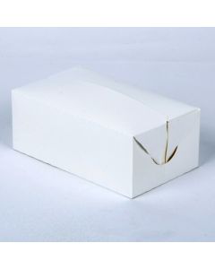 QP-3812 SQP 3812 PAPER SNACK BOX, WHITE, FAST TOP, 7"X4.25"X2.75", 250/CS