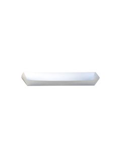 QP-8092 SQP 8092 12" HOT DOG TRAY, WHITE, 111.25" X 3.75" X 1.375" 1000/CS