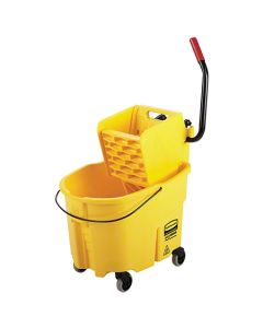 RC-7580-88YE BUCKET/WRINGER YELLOW 35 QT WAVEBRAKE YEL SIDEPRESS WRIGR