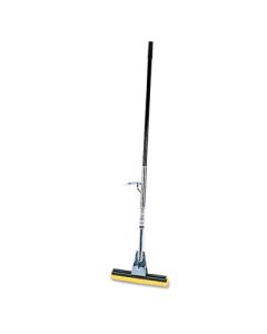 RCP6435BZE RUBBERMAID STELL SPONGE MOP, 12" WIDE, YELLOW CELLULOSE SPONGE HEAD, BRONZE STEEL HANDLE, EA