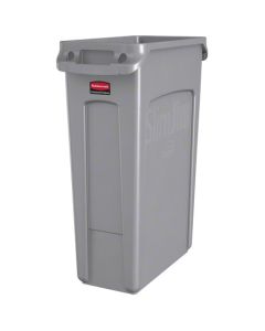 RC-3540-60GR CONT TRASH RECT 23 GAL GRY EA SLIM JIM VENTED EACH