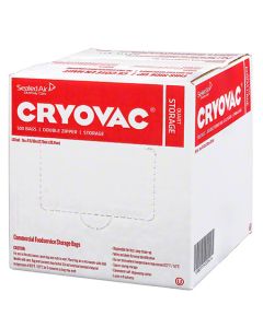 JD-100946909 BAG CRYOVAC 1 QUART 7X8 DBL ZIPPER 1.68MIL 500/CS