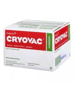 JD-100946910 BAG CRYOVAC SANDWICH 6.5X6 DBL ZIPPER 1.15ML 500/CS