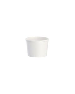 SO-HS4125-W SOLO HS4125-2050 FLEXSTYLE WHITE PAPER FOOD CONTAINER 12oz SQUAT 500/CS