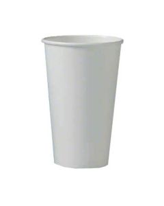 SO-420-W SOLO HOT CUP 20oz, WHITE, SINGLE SIDED POLY PAPER 600/CS