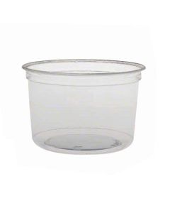 SO-DM16R CONT PLAS 16OZ RND CLR BARE PET LID LG8R,632DG,LG8RB 500/