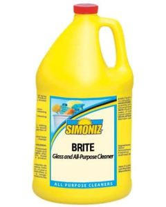 SZ-B0400004 SIMONIZ B0400004 BRITE GLASS AND ALL PURPOSE CLEANER 1 GALLON, TRANSPARENT BLUE, LIQUID, EA