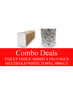 NP-TPMFCOMBO TOILET PAPER AND MULTIFOLD WHITE TOWEL COMBO DEAL