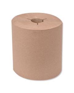 TRK8031300 TORK UNIVERSAL HAND TOWEL ROLL, NOTCHED, 1-PLY, 8" X 800 FT, NATURAL, 6 ROLLS/CARTON 