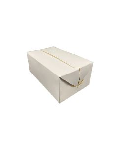 WI-CHF1 SQP 3512 TAKE-OUT CHICKEN BOX WHITE, 7 X 4 1/4 X 2 3/4 SNACK, FAST TOP, (500 PER CASE)