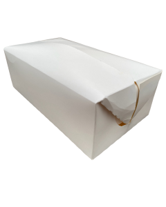 WI-CHF2 SQP 3515CF2 TAKE-OUT CHICKEN BOX - FAST TOP DINNER, WHITE - 9" X 5" X 3" - 400/CS