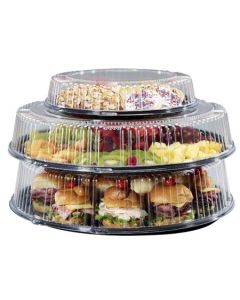 WN-A16PETDM WNA A16PETDM CATERLINE 16", CLEAR, POLY, ROUND, DOME, STANDARD HEIGHT, LID FOR TRAY 25/CS