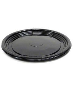 WN-A512PBL WNA A512PBL CATERLINE, CASUALS 12", BLACK, POLY, ROUND, THERMOFORMED TRAY 25/CS
