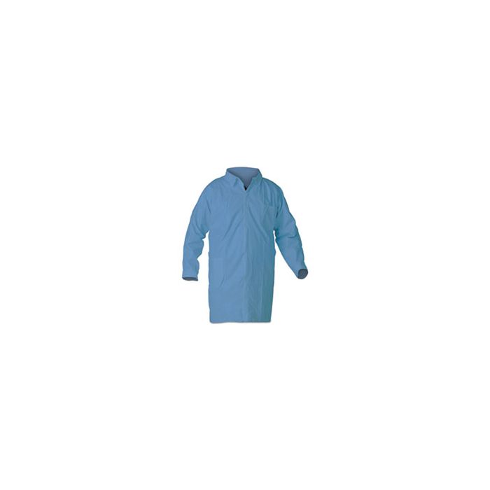 Blue flame resistant lab coat on sale