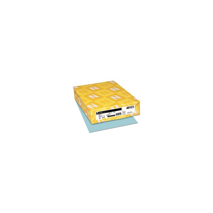 WAU49121 EXACT INDEX CARD STOCK, 90LB, 8.5 X 11, BLUE, 250/PACK